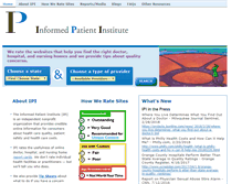 Tablet Screenshot of informedpatientinstitute.org